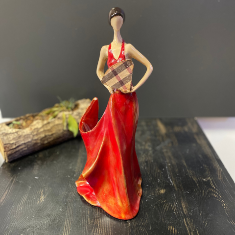 Kadın Şaraplık Şişe Tutucu