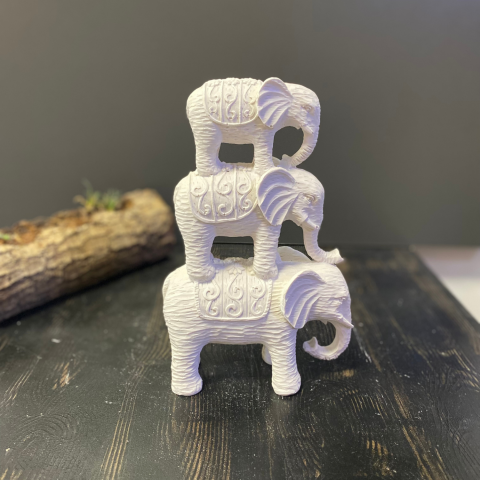 Üst Üste 3'lü Desenli Fil