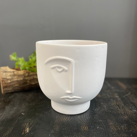 Seramik Kısa Yüz Vazo