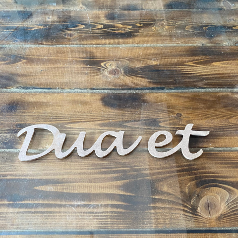 Dua Et Ahşap Yazı