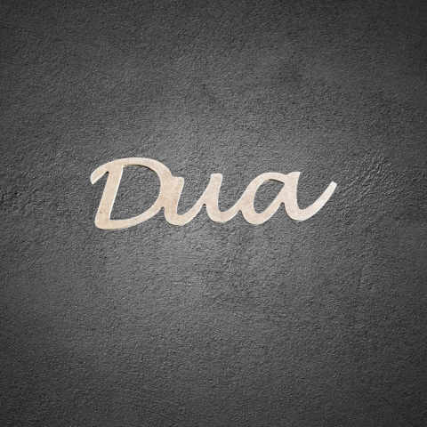 Dua Et Ahşap Yazı