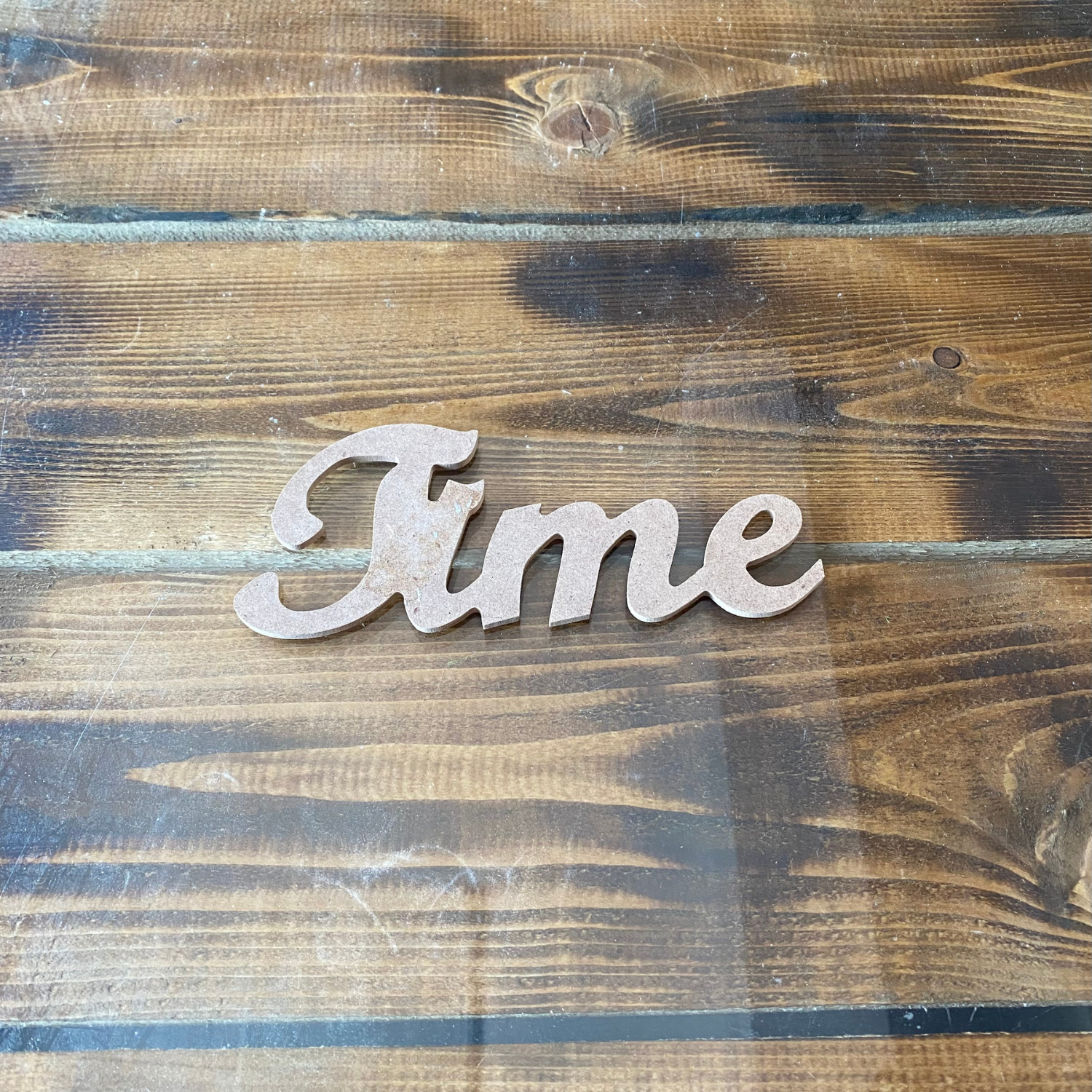 Time Ahşap Yazı