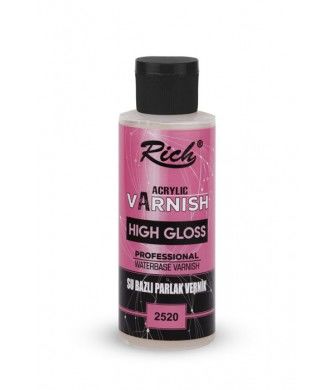 High Gloss Su Bazlı Parlak Vernik 120 cc