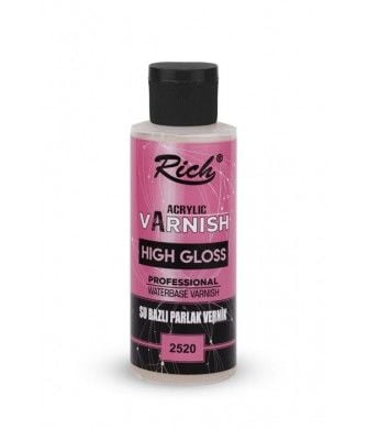 High Gloss Su Bazlı Parlak Vernik 120 cc