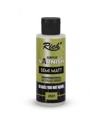 High Gloss Su Bazlı Yarımat Vernik 120 cc