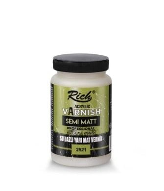 High Gloss Su Bazlı Yarımat Vernik 250 cc