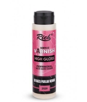 High Gloss Su Bazlı Parlak Vernik 500 cc