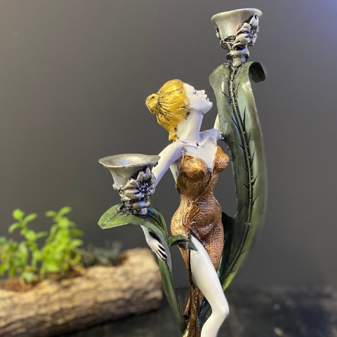 2'li Kadın Mumluk Şamdan