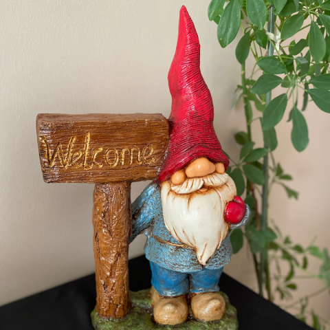 Welcome Tutan Cüce Bahçe Dekoru