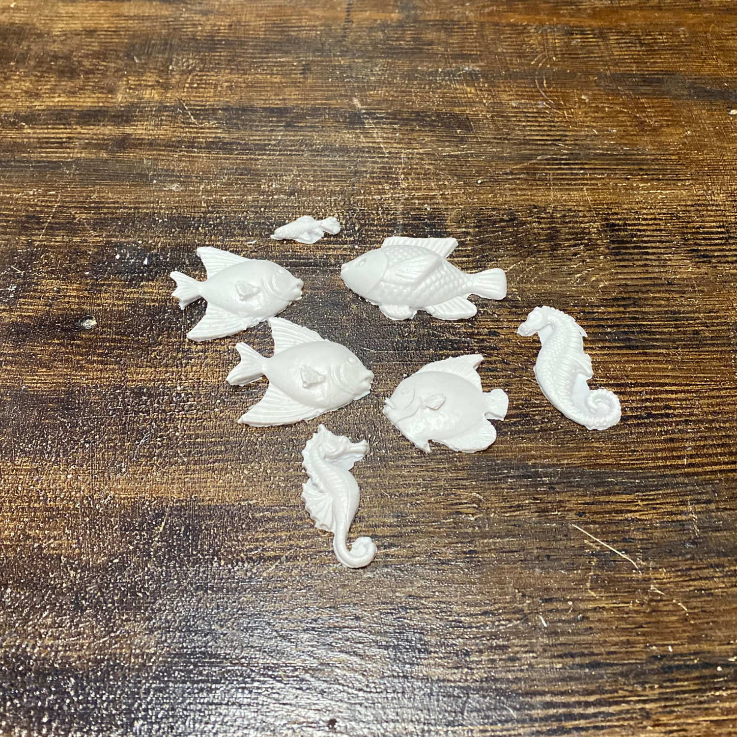 Balık ve Denizatı Küçük Polyester Obje