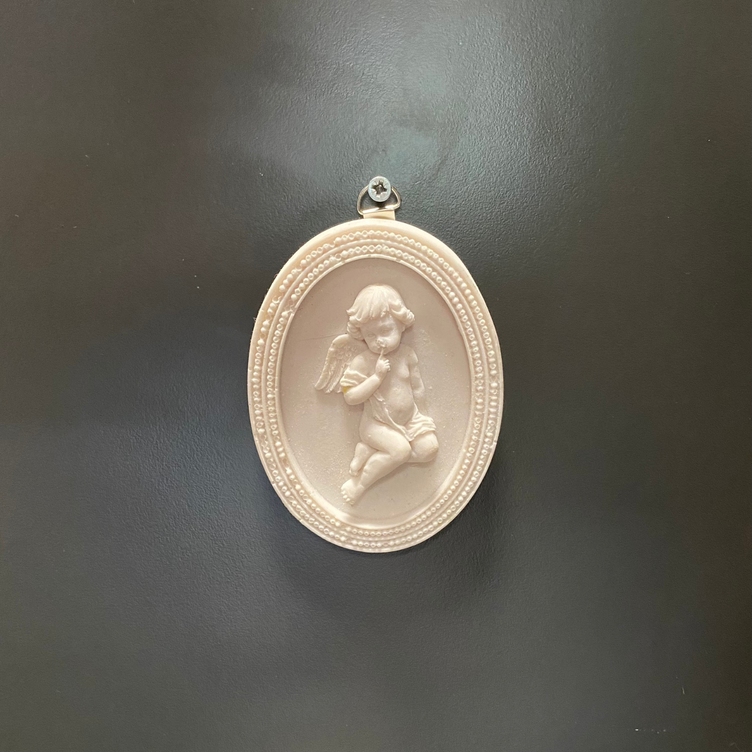 Parmak Dudakta Melek Oval Pano