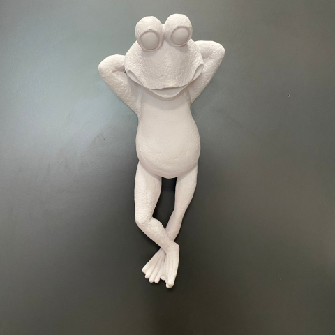 Duvar Dekoru Yatan Kurbağa