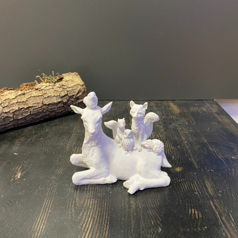 Yavrulu Küçük geyik