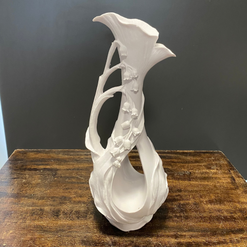 Gül Dekorlu Delikli Vazo