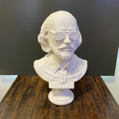 Shakespeare Büst Ham Polyester Obje