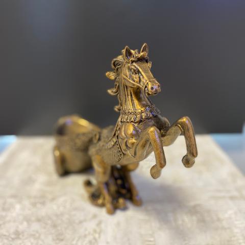 Kızaklı Şahlanan At Şişe Tutucu Şaraplık