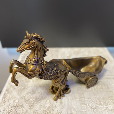 Kızaklı Şahlanan At Şişe Tutucu Şaraplık