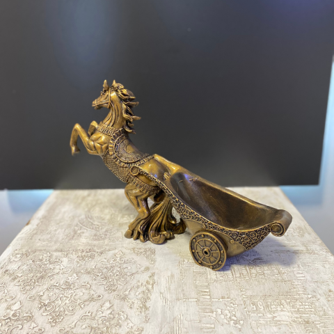 Kızaklı Şahlanan At Şişe Tutucu Şaraplık