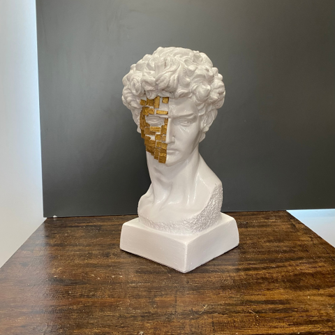 Davud Taşlı Mozaik Yüz Antik Büst