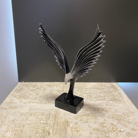 Siyah Beyaz Soyut Kartal Biblo