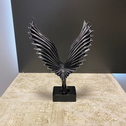 Siyah Beyaz Soyut Kartal Biblo