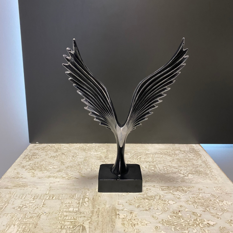 Siyah Beyaz Soyut Kartal Biblo