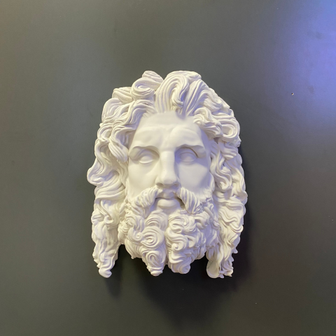 Zeus Uzun Saçlı Duvar Dekoru