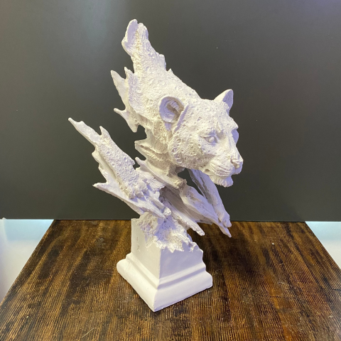 Kaideli Leopar Büst Ham Polyester