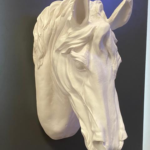 Büyük At Kafası Duvar Dekoru