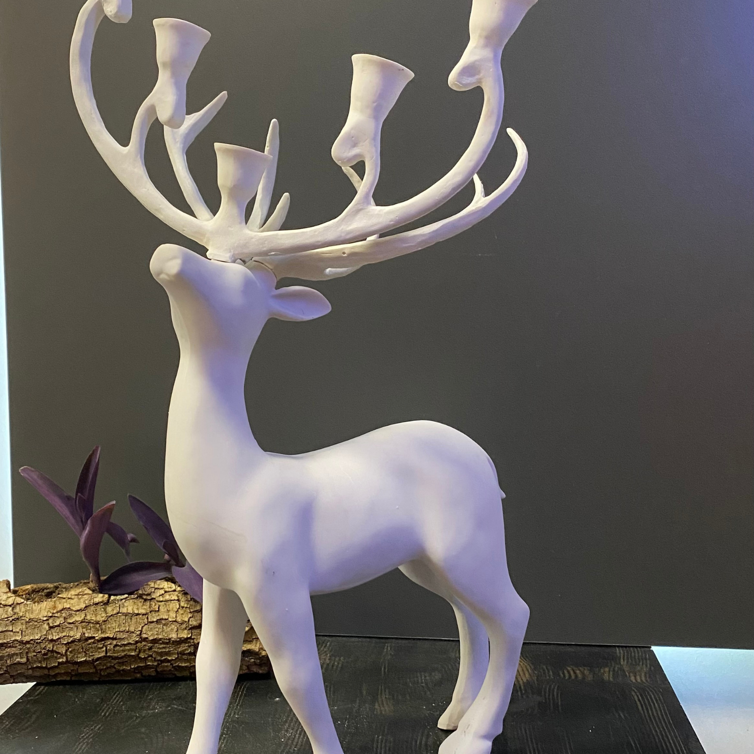 5 Mumluklu Geyik Şamdan