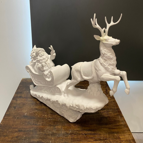 Noel Baba ve Kızaklı Geyik